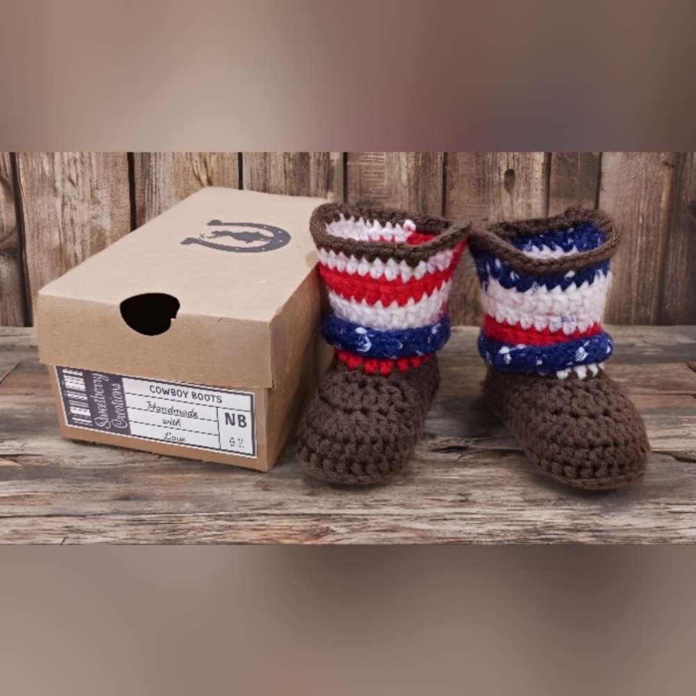 Crochet Cowboy Booties